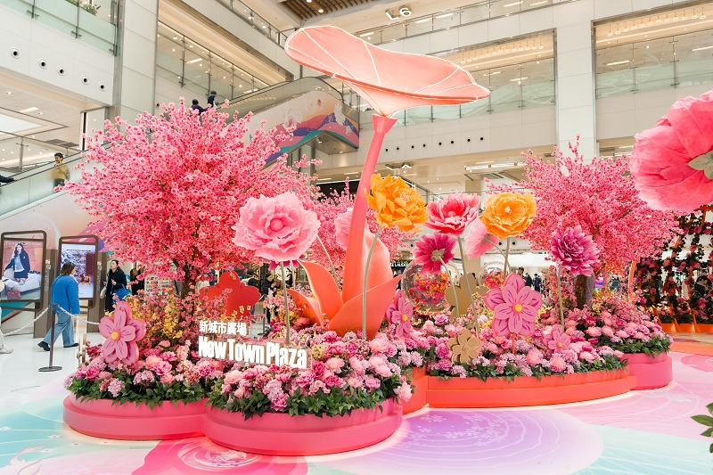 香港沙田新城市广场「花开结缘·风生水起」迎新春  